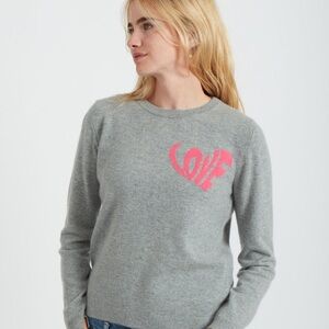 JUMPER 1234 Love Cashmere Graphic Sweater Pullover Top